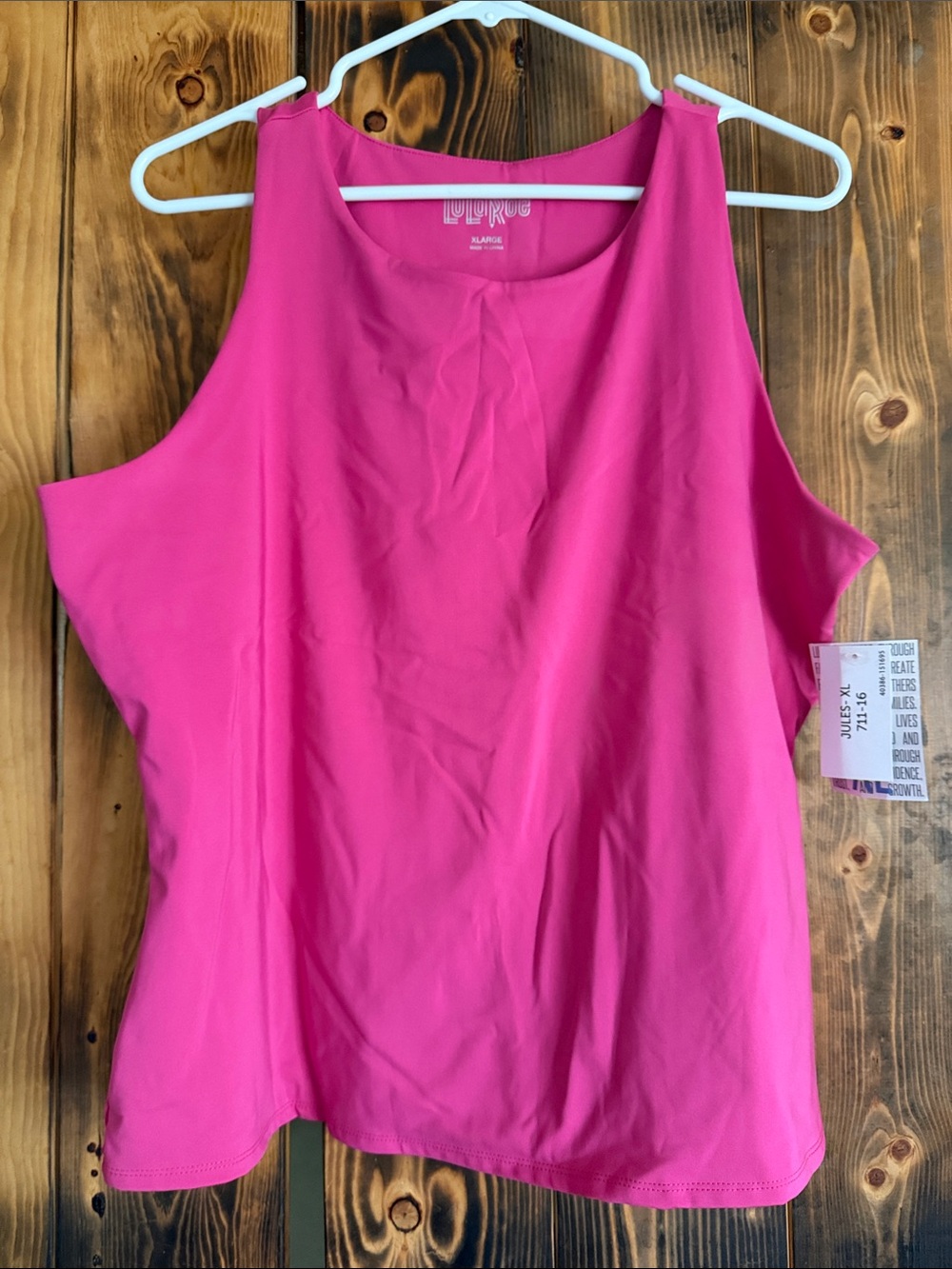 LuLaRoe Bright Pink Sleeveless Tank Top